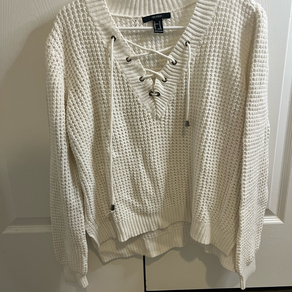 White Knit Sweater
